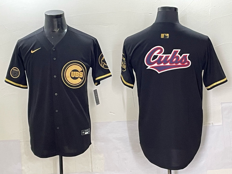Men Chicago Cubs blank black Nike MLB 2025 Jersey 0098